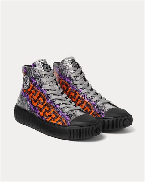 versace shoes greca|versace greca high top sneakers.